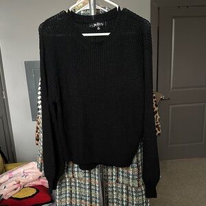 H&M Classic Black Crew Neck Sweater